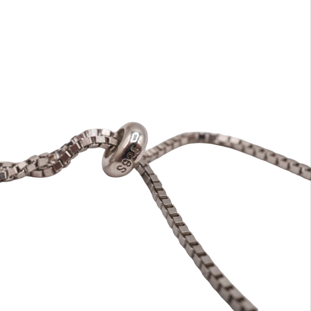 Trebol bracelet with zircons