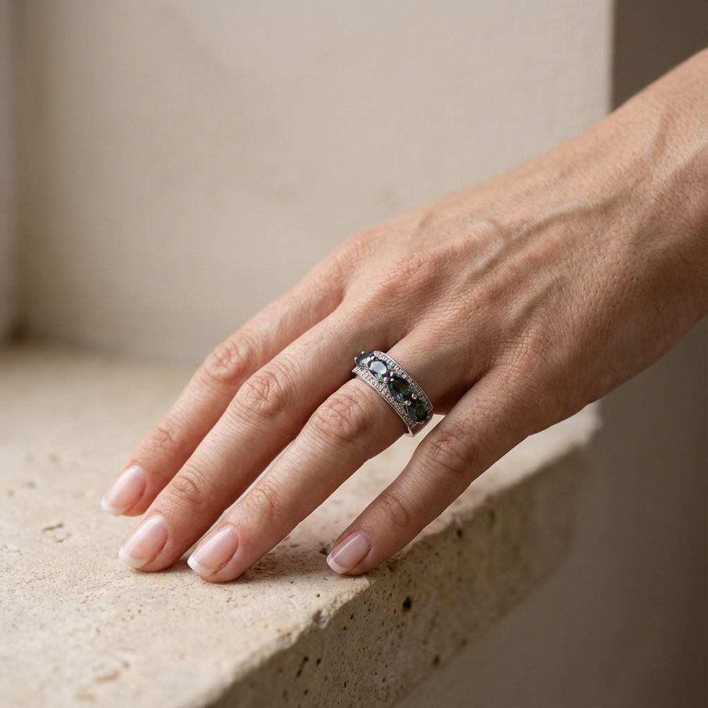 Cubic zirconia ring Secondary image