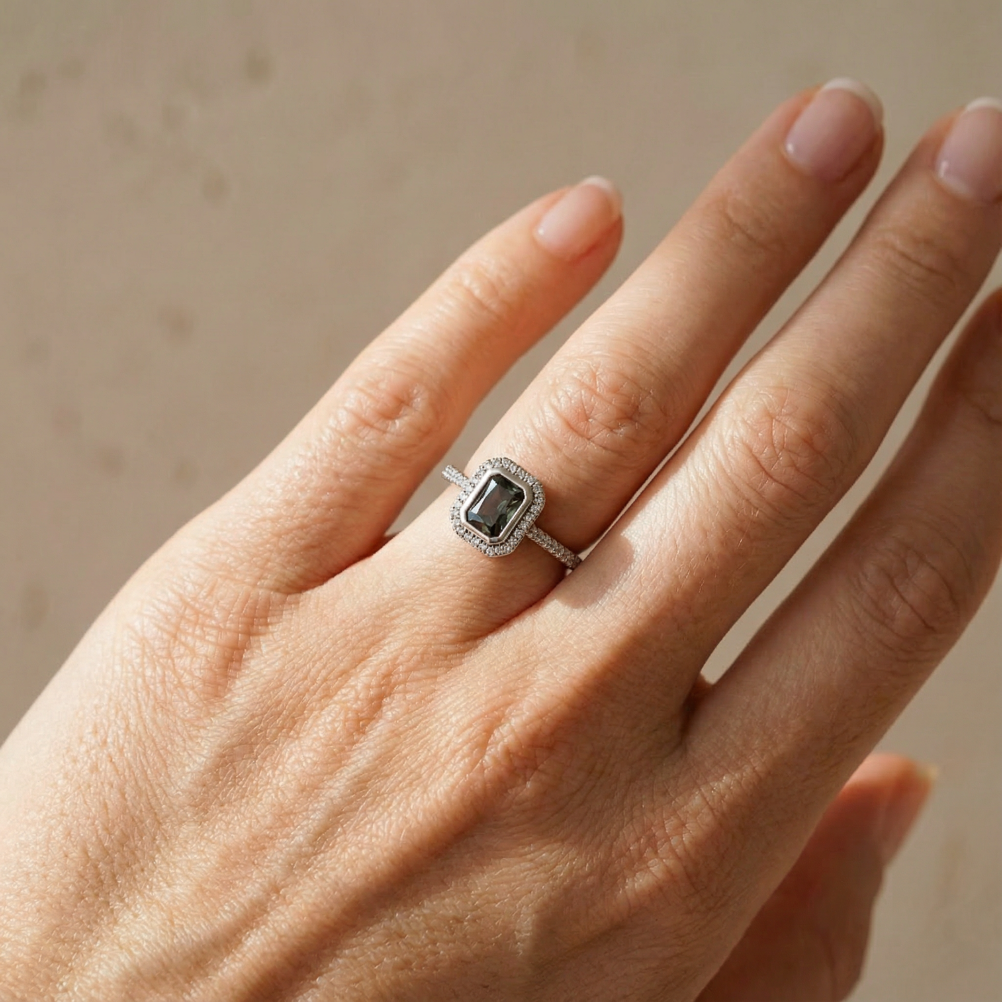 cubic zirconia ring Secondary image